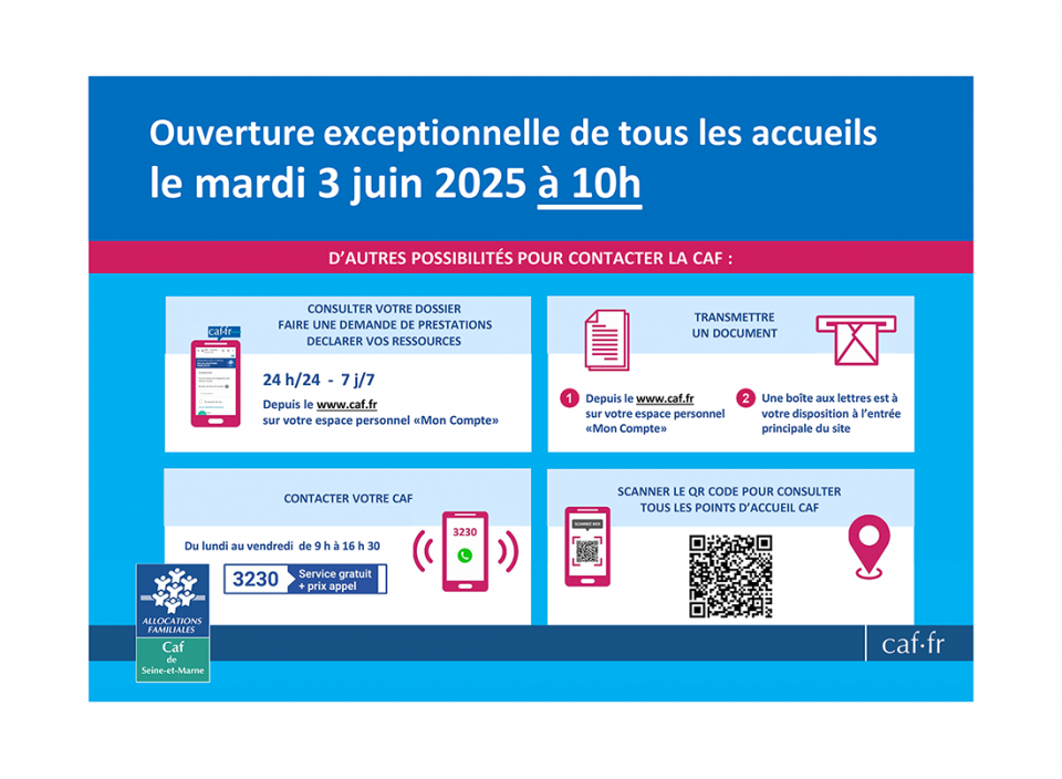 Ouverture exceptionnelle à 10h