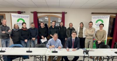 La signature de la CTG à Aiguilles