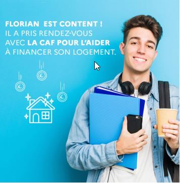 Garçon étudiant avec des classeurs à la main et son sac à dos