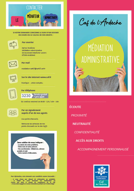 Tout savoir sur la médiation à la caf07