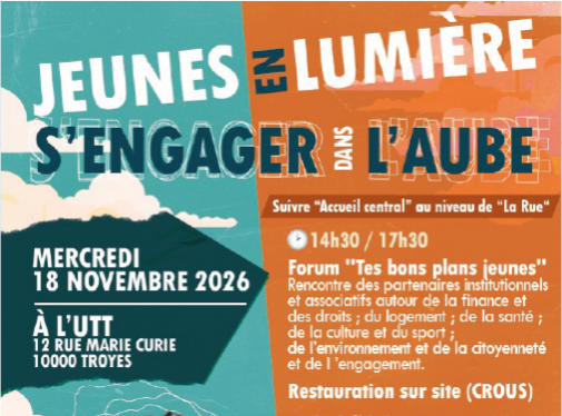 mercredi 18 novembre 2026 à l'UTT de Troyes de 14h30 à 17h30