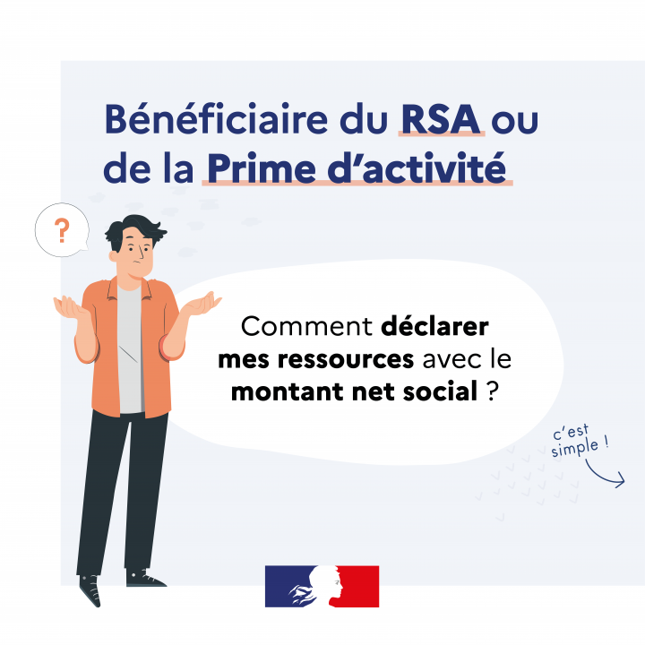 Comment déclarer mes ressources avec le montant net social ?