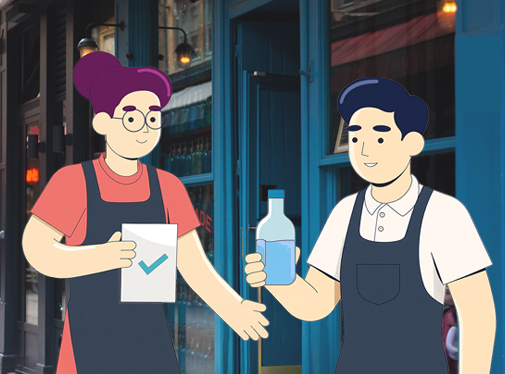 Illustration de personnes travaillant en ESAT