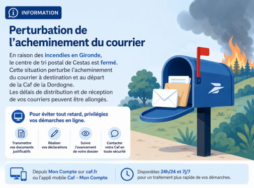 acheminement courrier incident - privilégier démarches en ligne
