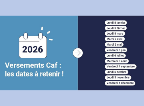  Calendrier des versements de vos aides en 2026