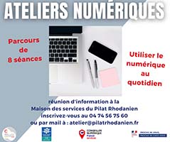 ateliers numériques de la Maison des services de Pélussin