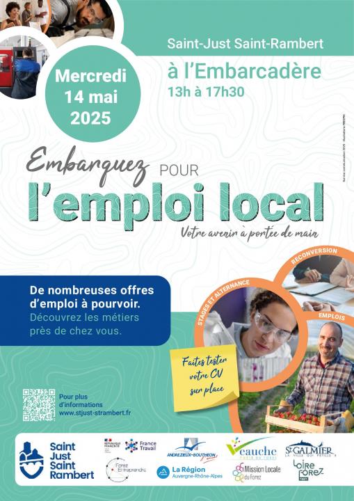 Affiche job d'été St Just St Rambert