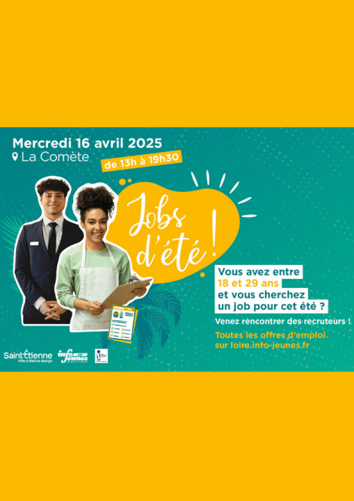 affiche forum job été St Etienne