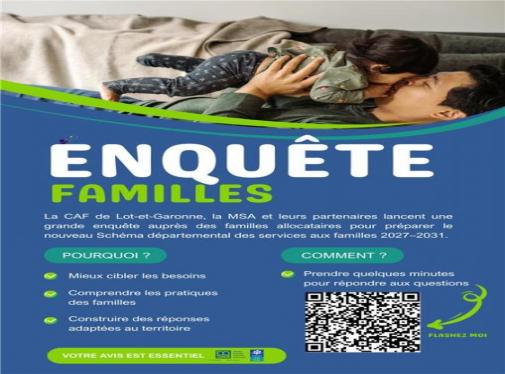 Enquête auprès des familles allocataires