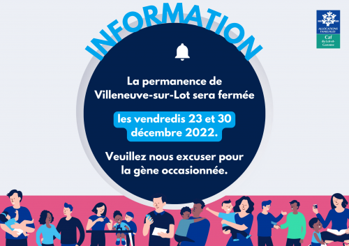 affiche fermeture