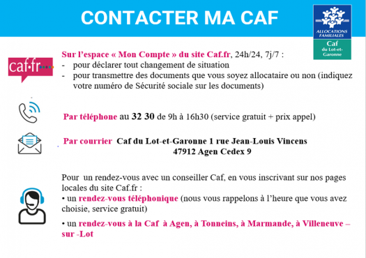 modalités de contact