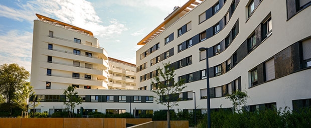 image de décoration représentant deux immeubles