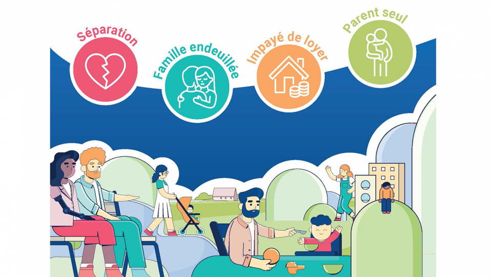 1ère de couverture du flyer offre travailleur social à la Caf49