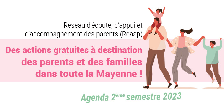 Famille heureuse. Actions reaap deuxième semestre 2023