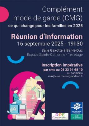 reunion information reforme CMG