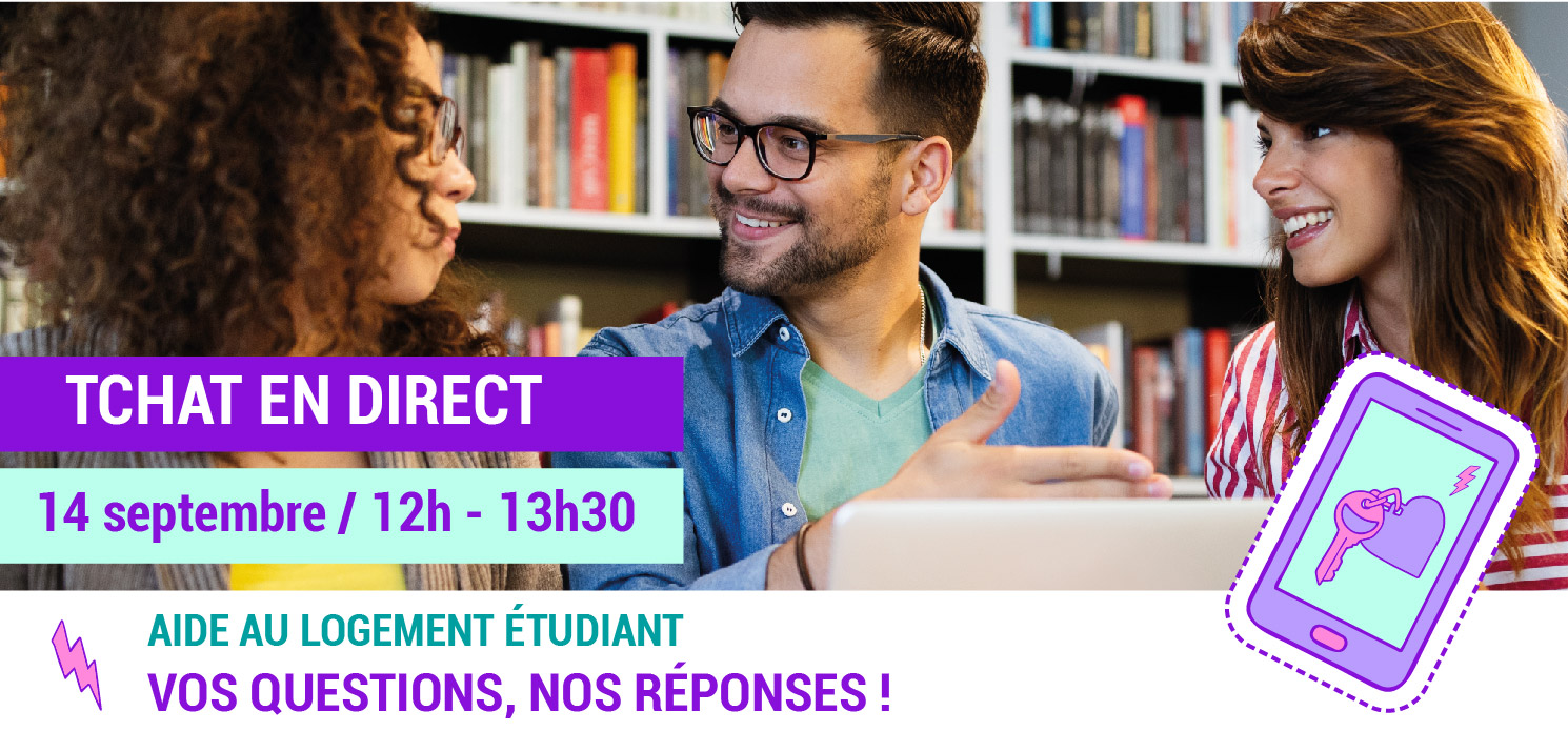 Invitation au tchat aide au logement étudiant