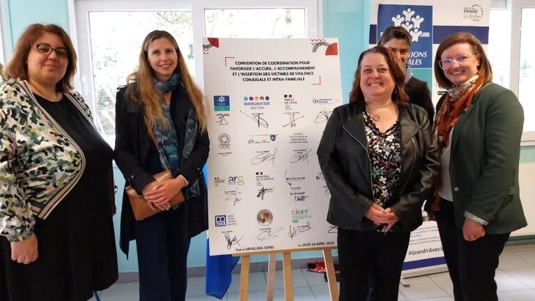 Inauguration du centre d'accueil et d'hébergement d'Orvillers Sorel.