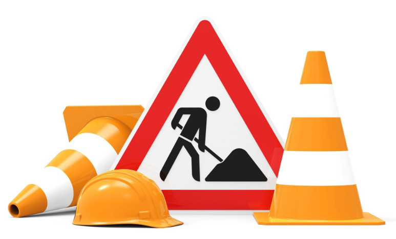 panneau de travaux