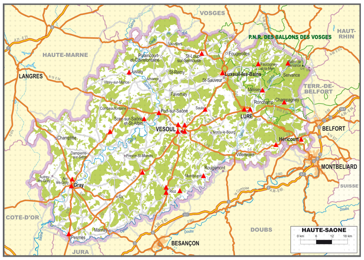 carte des France Services et points accueil 2023