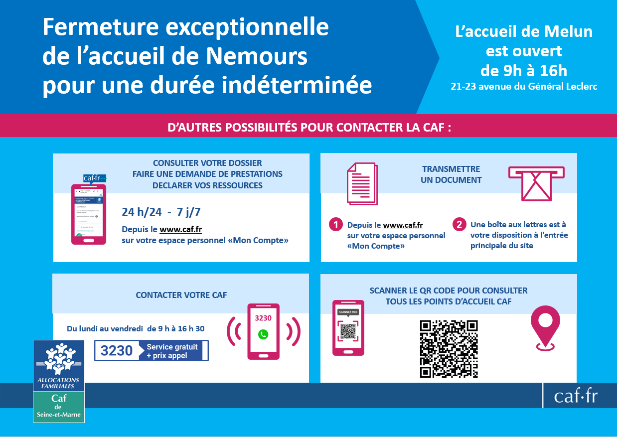 Fermeture Nemours