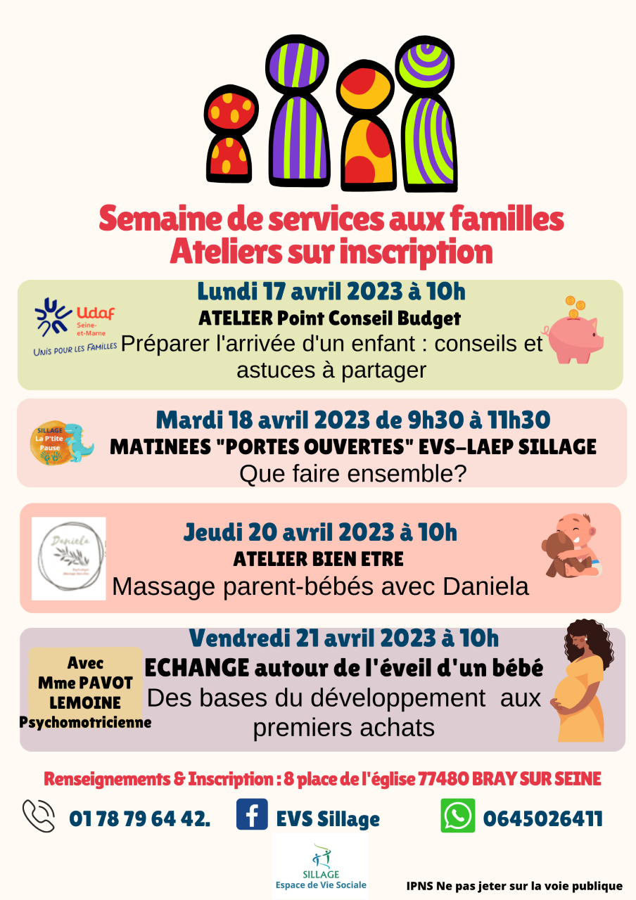 bray sur seine ateliers semaine des services aux familles