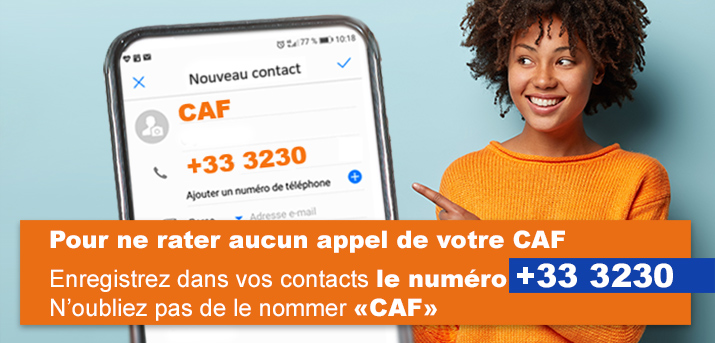 visuel numéro Caf +333230