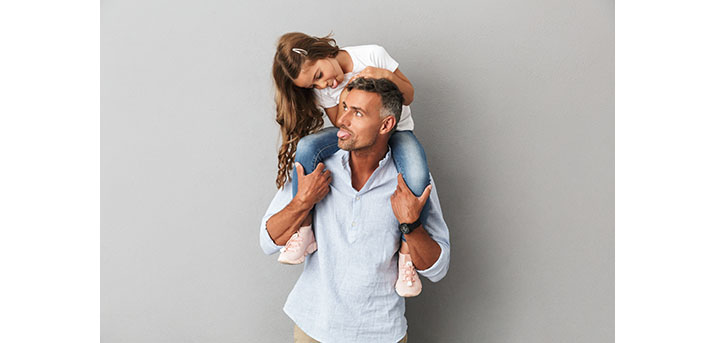 Un père avec sa fille