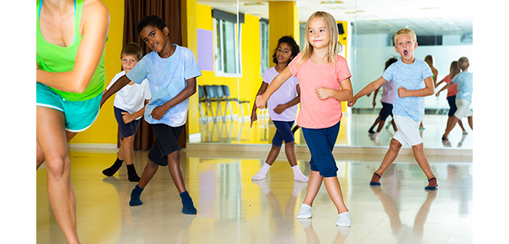Visuel pratique du sports par les enfants