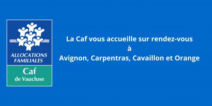 La Caf accueille sur RDV