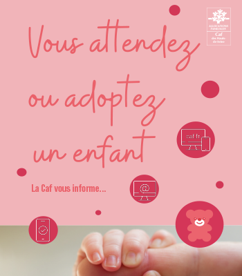 Flyer arrivée de l'enfant