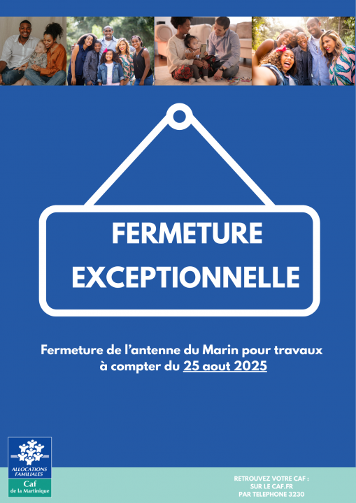 FERMETURE POUR TRAVAUX