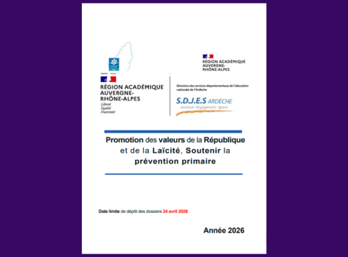 Appel à projet - Promotion des Valeurs de la République et de la laïcité - 2026