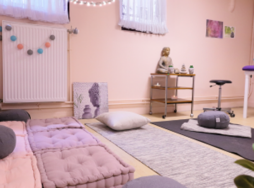 Salle de bien-être réservée aux employés à la Caf de l'Eure. 